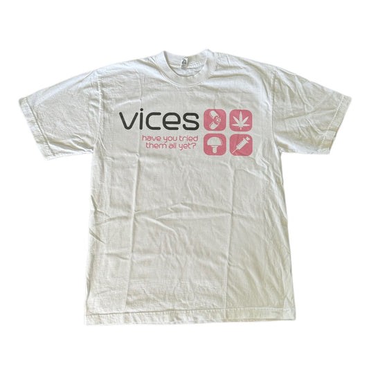 "What's your vice" White Tee